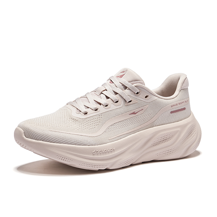 Erke Cloud Steps Low top Long Distance Running Shoes Women’s Painted Gray
