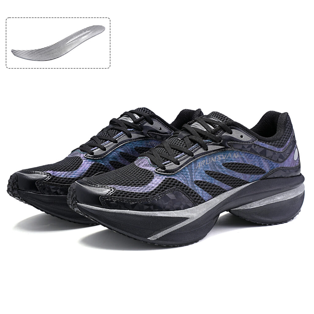 IRUNSVAN Running Shoes Unisex Low Top Interstellar Black/Northern Lights