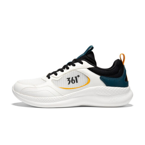 361° Cushioning Lightweight Slip Resistant Low top Running Shoes Men’s White Blue