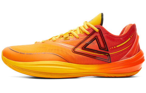 PEAK Light And Agile 3.0 Basketball Shoes Men’s Low Top Orange Yellow