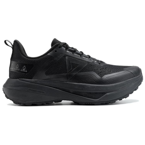 PEAK Cushioning Slip Resistant Abrasion Resistant Rebound Low top Running Shoes Men’s Black