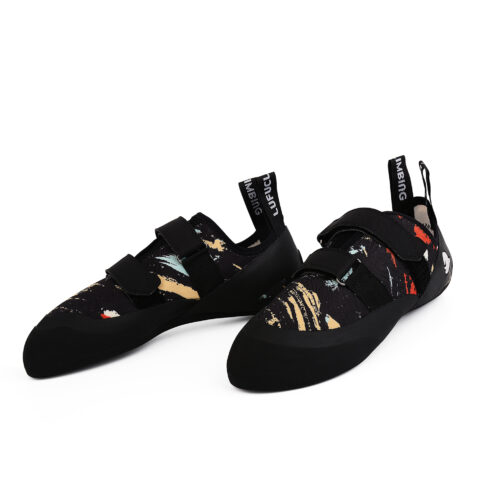 LUFU Slip Resistant And Abrasion Resistant Coverage Low top Rock Climbing Shoes Women’s Obsidian