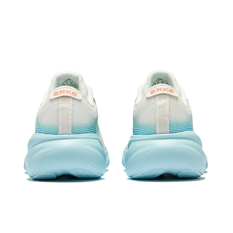 Erke Fabric Cushioning Breathable Rebound Low top City Commuting Running Shoes Men’s Microcrystal White Lake Blue