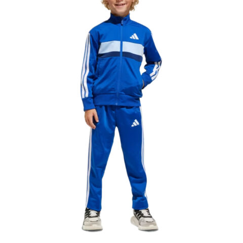 Adidas Casual Sportswear ESSENTIALS Tiberio 3 Stripes Tricot Track Suit Kids 2 Piece Set Children Aged 3 7 Years Old