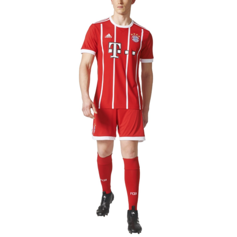 Adidas Soccer Jersey Bayern Munich Black 17 18 Home Fan Version Men’s Red