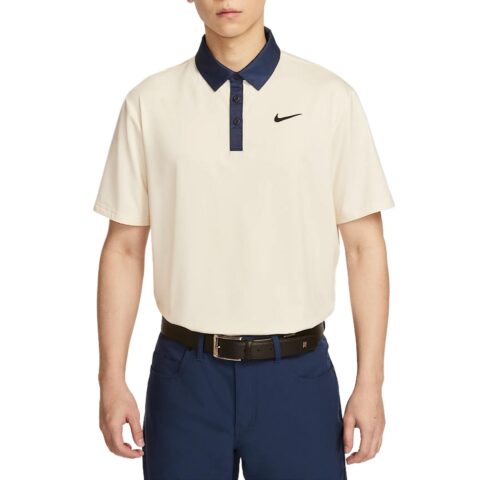 Nike TOUR DRI FIT Golf Clothing Men’s Light Ivory White