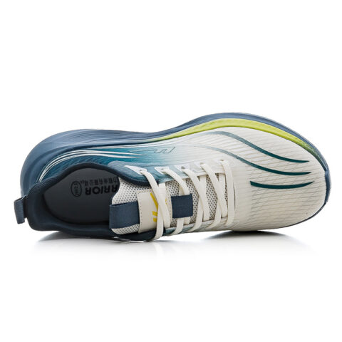 Warrior Abrasion Resistant, Breathable, Lightweight Low top Casual Training Running Shoes Men’s Beige Navy Blue