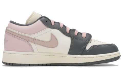 Jordan Air Jordan 1 Low top Vintage Basketball Shoes Women’s Smoke Gray Pink