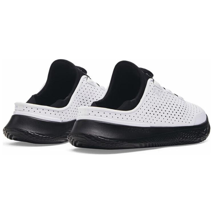 Under Armour Ua Flow Slipspeed Abrasion Resistant Low top Running Shoes Unisex White Black
