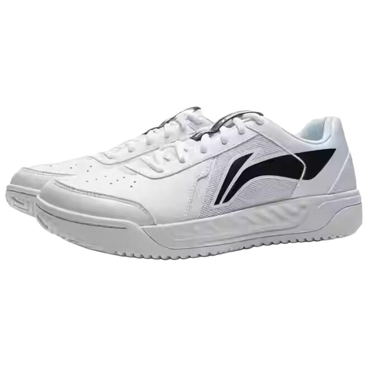Li Ning Slip Resistant Abrasion Resistant Support Low top Tennis Shoes Unisex White