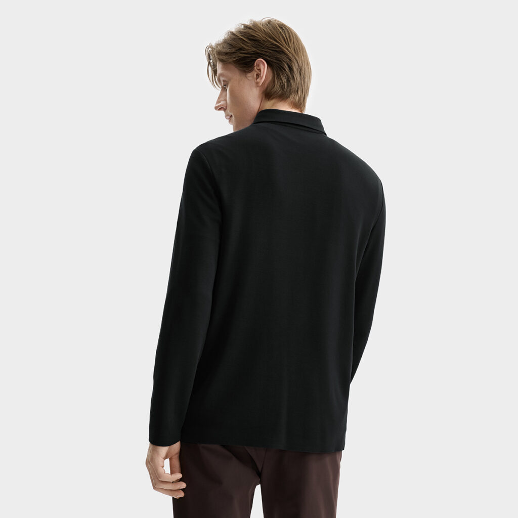 FILA Polo Shirts Men’s Jet Black Polo Collar Moderate Straight Fit