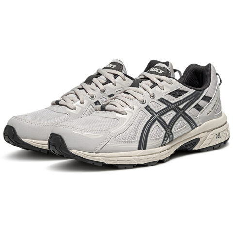 ASICS Gel Venture 6 Breathable Low top Running Shoes Men’s Gray White