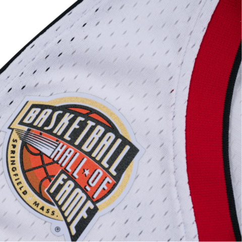 Mitchell Ness Basketball Jerseys Unisex White V Neck Moderate