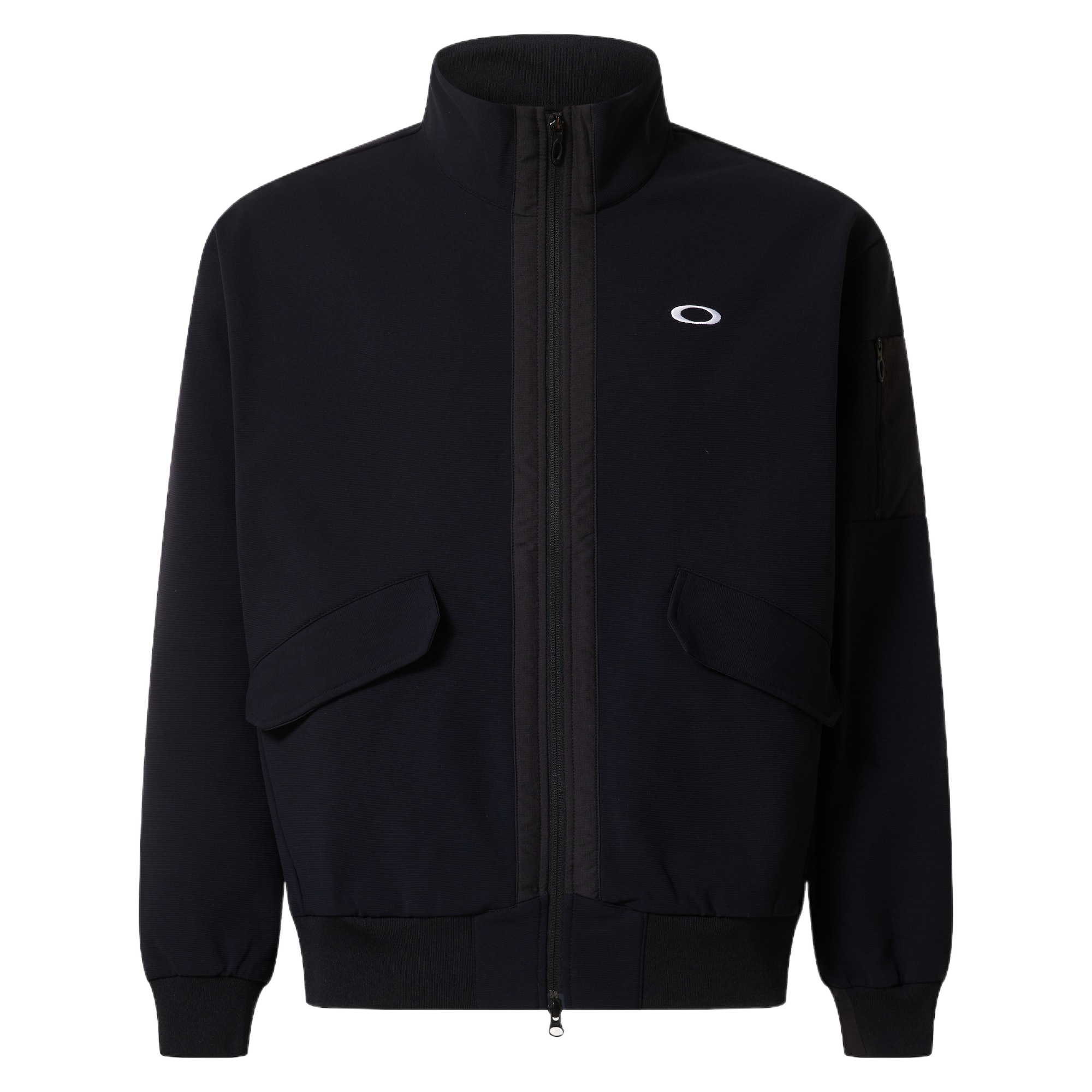 Oakley Fleece Tops Men’s Black Stand Collar Moderate Soft Shell