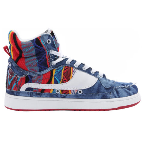 JACLAR Denim High top Vintage Basketball Shoes Unisex Blue