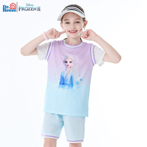 Disney Casual Sportswear Purple Blue Gradient Children Aged 3 7 Years Old