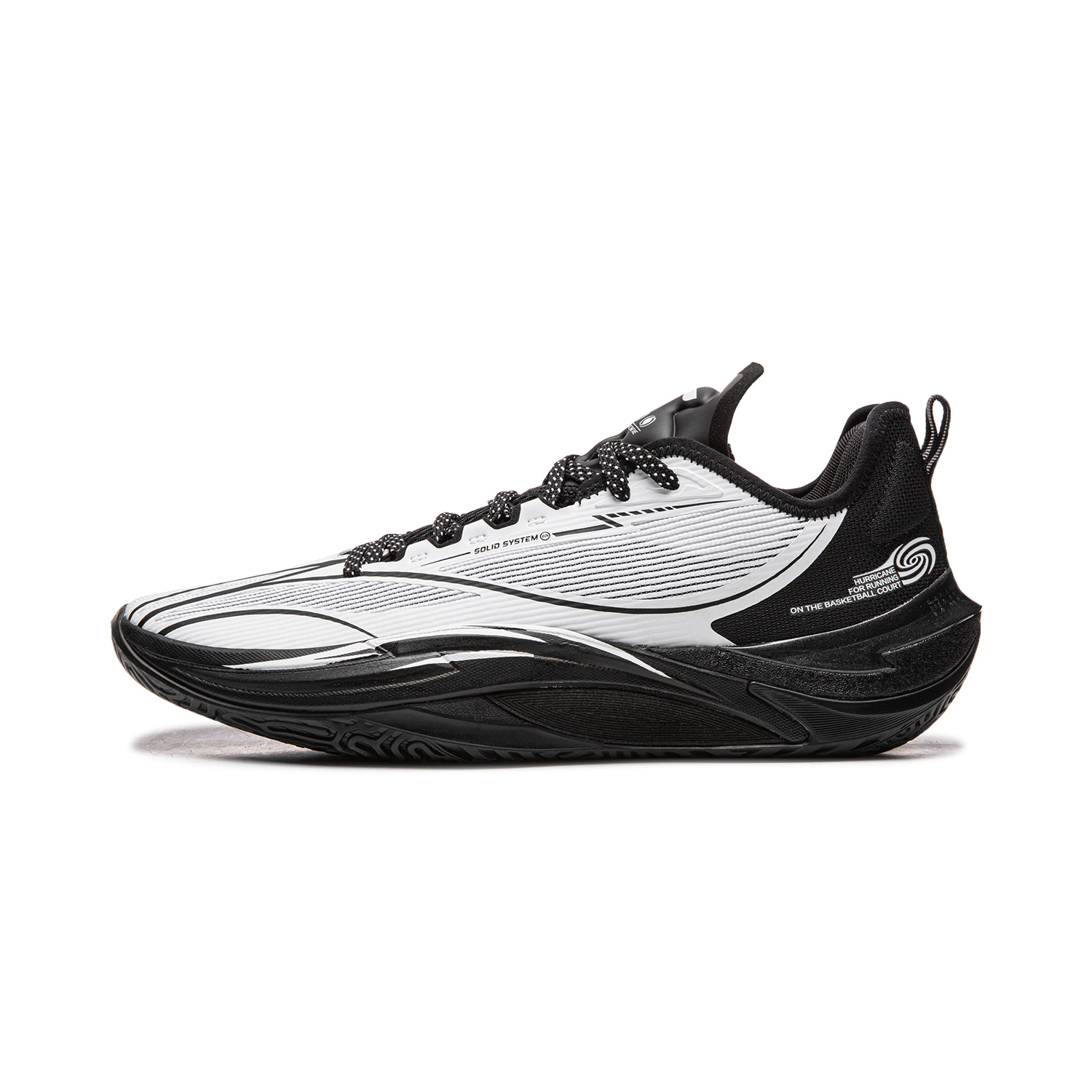 Li Ning Hurricane Low top Basketball Shoes Men’s Standard White Black