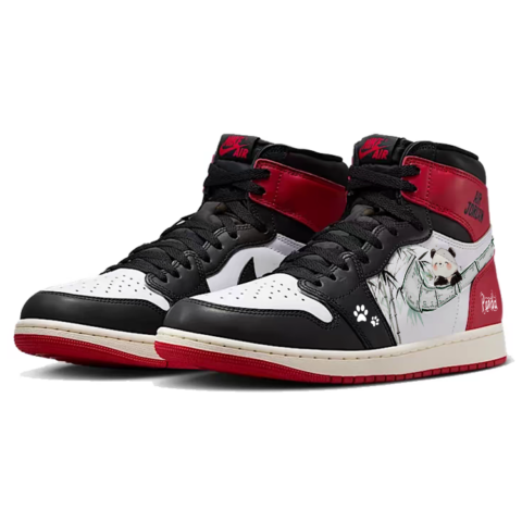Jordan Air Jordan 1 Vintage Basketball Shoes Men’s High Top Black/Red