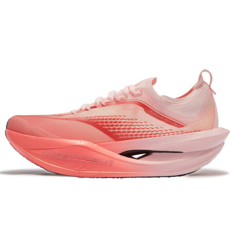 361° Feiyang Future 2.0 Cupid Low top Carbon Plate Marathon Training Race Running Shoes Unisex Neon Light Coral