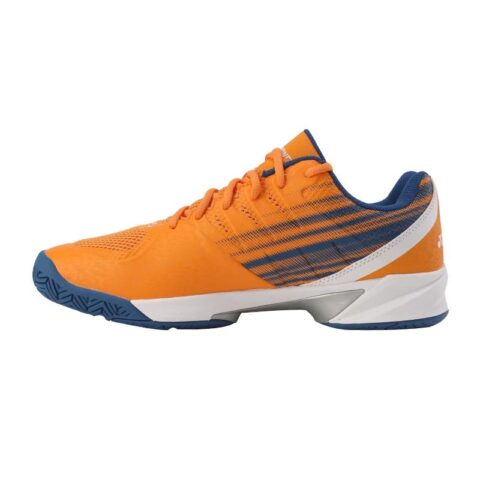 YONEX Cushioning Slip Resistant Cushioning Slip Resistant Low top Tennis Shoes Unisex Orange Cyan