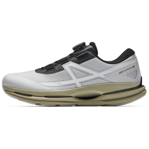 Anta All weather Slip Resistant And Abrasion Resistant Coverage Low top Casual Running Shoes Men's Gray Black