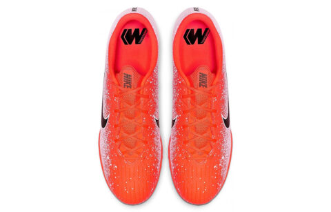Nike Mercurial Vapor 12 Soccer Shoes Men’s Low Top White/Orange
