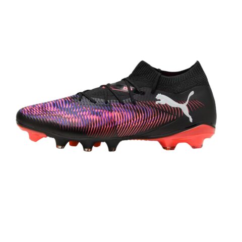 PUMA FUTURE 8 Abrasion Resistant Soccer Shoes Men's Black Purple