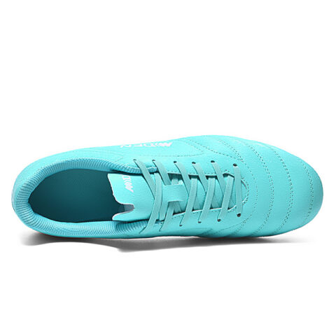 ATAY Slip Resistant Abrasion Resistant Slip Resistant Abrasion Resistant Soccer Shoes Unisex Aqua