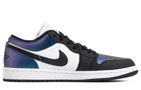 Jordan Air Jordan 1 Abrasion Resistant Low top Vintage Basketball Shoes Unisex Red Purple Blue