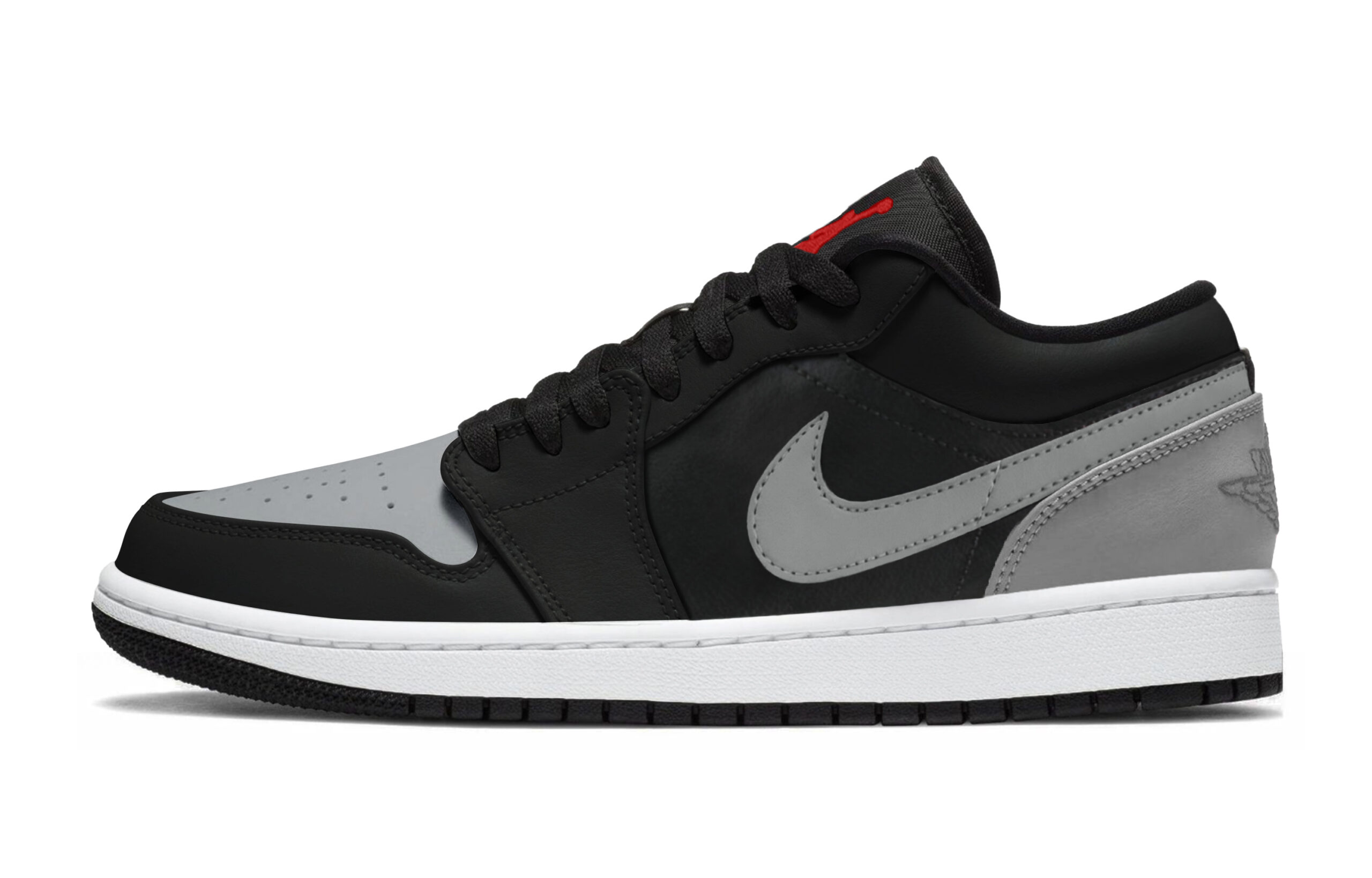Jordan Air Jordan 1 Box Cushioning Slip Resistant Abrasion Resistant Low top Vintage Basketball Shoes Unisex Black