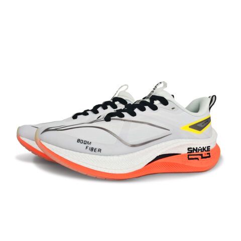 Li Ning Red Hare 7 Pro Slip Resistant, Abrasion Resistant, Breathable Low top Casual Running Shoes Women’s White Orange