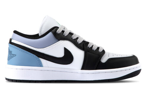 Jordan Air Jordan 1 Cushioning Low top Vintage Basketball Shoes Unisex Sky Blue