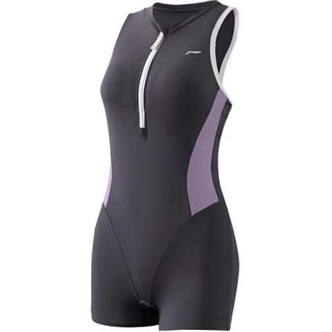 Li Ning One piece Swimsuit Women's Taro Purple Powder