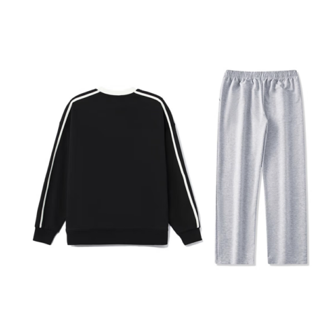 Li Ning Casual Sportswear Unisex Black+Light Heather Gray