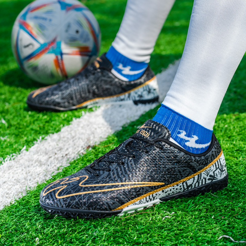 DOUBLE STAR 88 Breathable Lightweight Breathable And Lightweight Soccer Shoes Unisex Black