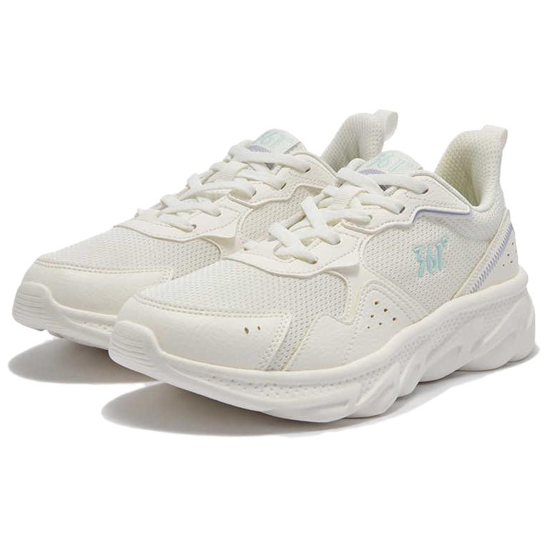 361° Fashion Trend Cushioning Breathable Lightweight Low top Casual Training Sprint Running Shoes Women’s Beige Purple