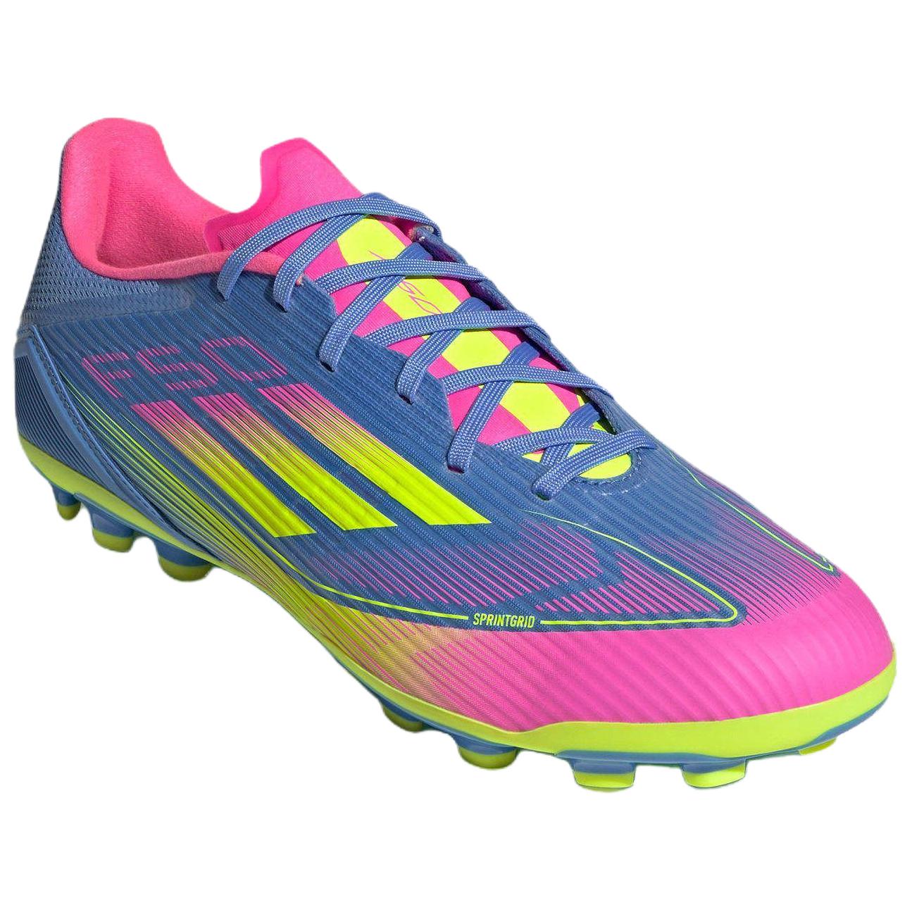 Adidas F50 League Ag Blue Fusion Lucid Lemon Lucid Pink