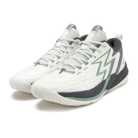 361° BIG3 Team 3.0 Cushioning, Wear Resistant Low top Basketball Shoes Men’s White Smoke Gray