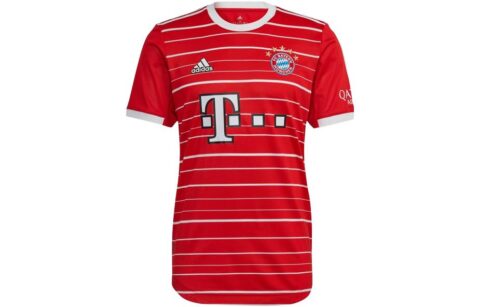 Adidas Bayern Munich Black Soccer Jerseys Men's Red Moderate Straight Fit