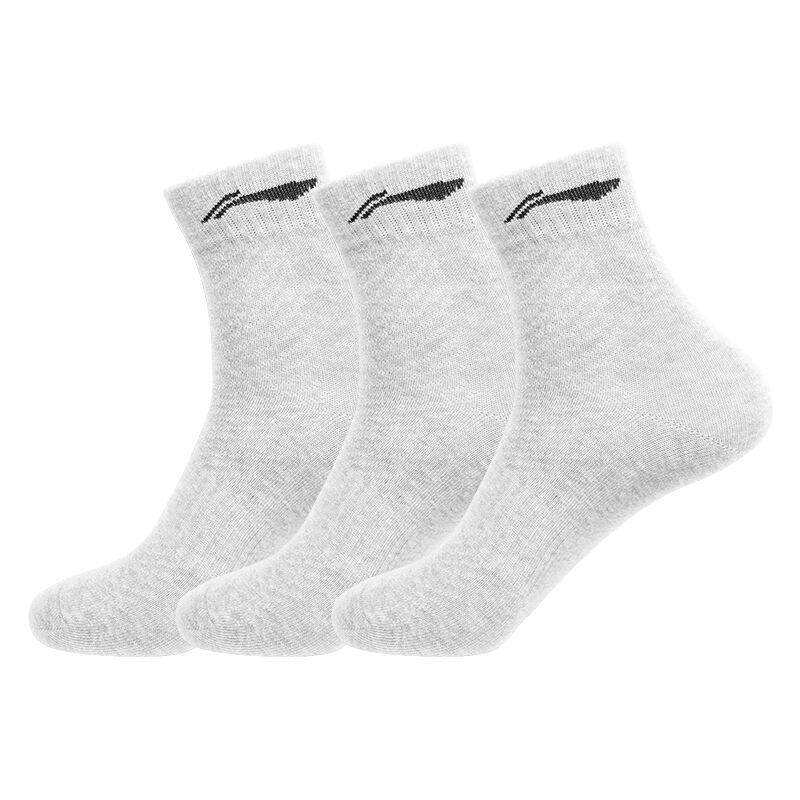 Li Ning Crew Socks Unisex 3 Pack