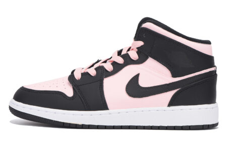 Jordan Air Jordan 1 Slip Resistant Coverage Low top Vintage Basketball Shoes Women’s Black Pink