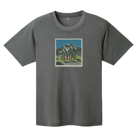 MONTBELL SS25 Quick Dry T Shirts Unisex Dark Gray