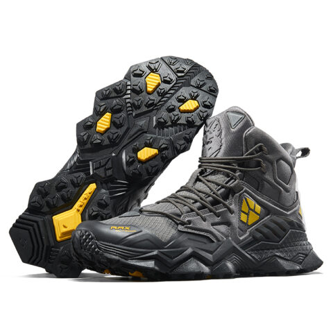 RAX Slip Resistant, Breathable, And Waterproof High top Outdoor Shoes Men’s Gray