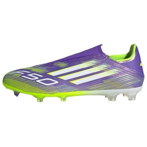 Adidas Adizero F50 League Laceless Fg Mg 'Purple Rush Lucid Lemon'