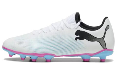 PUMA Future 7 Play FG/AG 'White Black Pink'
