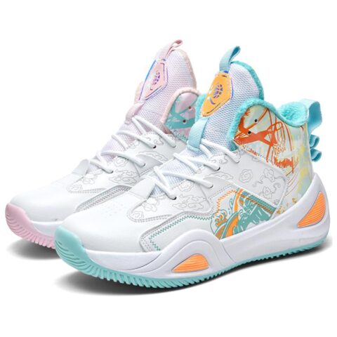 BIANSULONG Cushioning Slip Resistant Support Balance Height Increasing High top Basketball Shoes Unisex