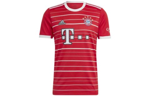 Adidas Bayern Munich Black Soccer Jersey Men's Red