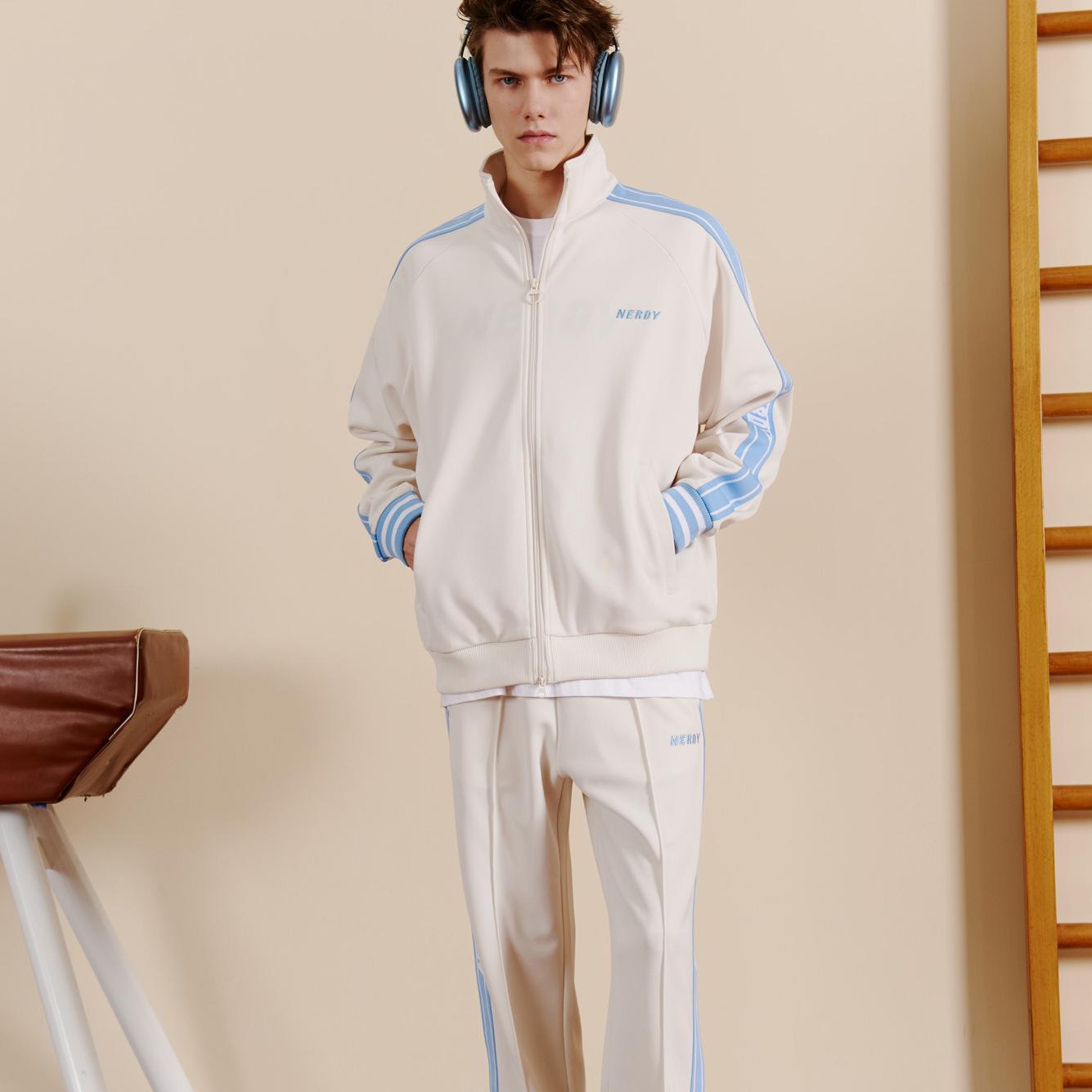 Nerdy Casual Sportswear Unisex Stand Collar Moderate