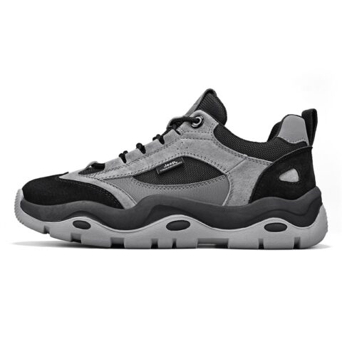Jeep Slip Resistant Abrasion Resistant Low top Hiking Shoes Men’s Gray
