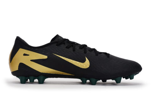 Nike Mercurial Vapor 16 Abrasion Resistant Abrasion Resistant Soccer Shoes Unisex Black Gold
